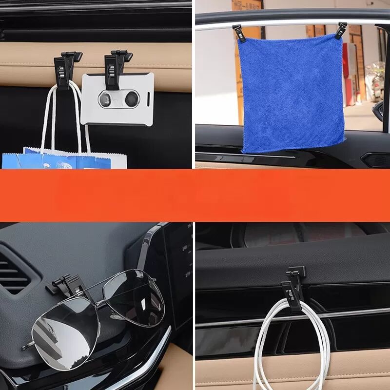 INF Magnetischer Auto-Ticket-Halter, Brillenclip, Multifunktionaler Organizer - 2er Pack