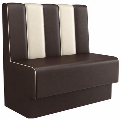 RIVOR Möbel Dinerbank Chicago 03 200 cm Kunstleder Lotos Braun 9314