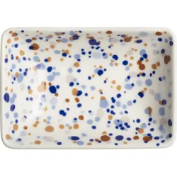 Oiva Toikka Helle Dekoratives Tablett 10 cm braun-blau