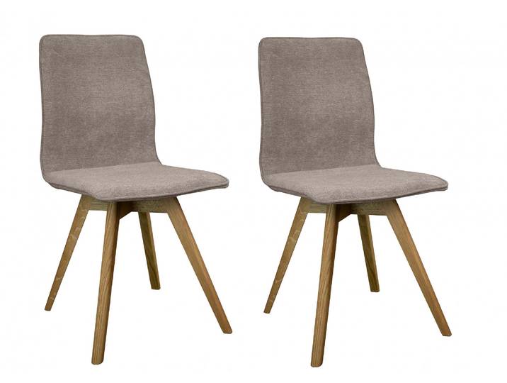 Esszimmerstuhl GOODPRODUCT Rania , braun (braun, eiche natur), H:91cm T:55cm, Holzwerkstoff, Massivholz, Stühle, Esszimmerstuhl, Massivholzgestell, mit Keder