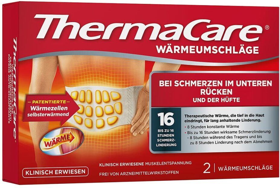 ThermaCare Wärmeumschläge für unteren Rücken & Hüfte