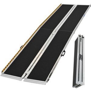 Trutzholm Auffahrrampe 37897, Rollstuhl-Rampe, klappbar, 305cm Länge, aus Aluminium, 272kg Tragkraft