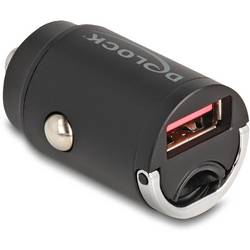 Delock 64277 USB Ladegerät 18 W 1x USB-A Schwarz KFZ, LKW Schnellladegerät