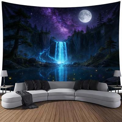 Uplift Treasures Waterfall Canyon Landscape Wall Tapestry Decor b 70x100cm28x39in