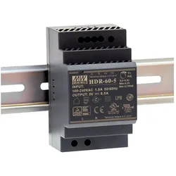 MW HDR-60-24 - Schaltnetzteil, Hutschiene, 60 W, 24 V, 2,5 A