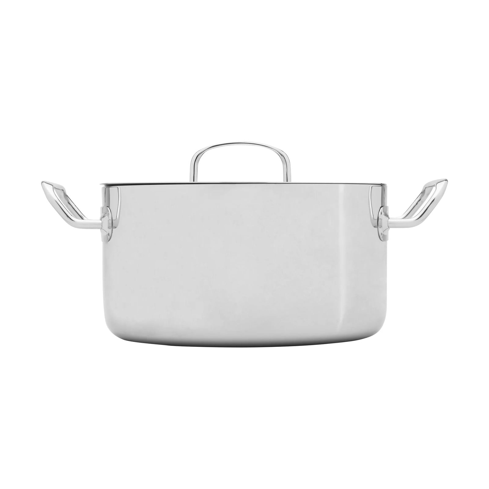 Heirol Steely Classic Triply pan met deksel, 5,5 liter, Roestvrij staal