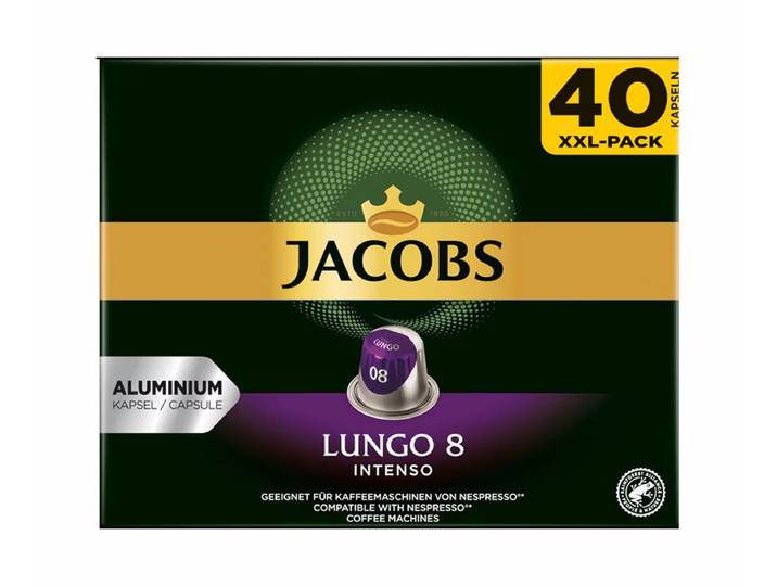 Jacobs BigPack 40 Lungo 8 Intenso Kaffeekapseln – Nespresso Kapseln
