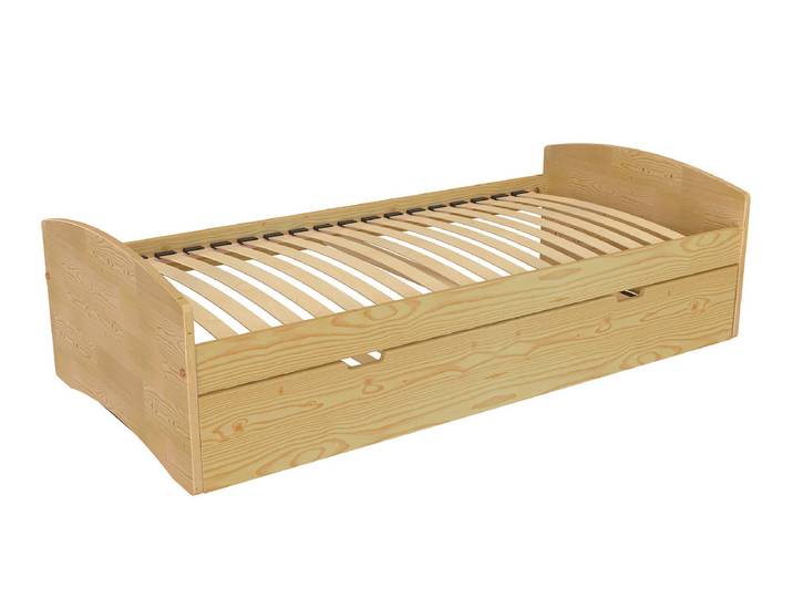 Lit gigogne 80x200 Happy pin massif 80x200 Miel