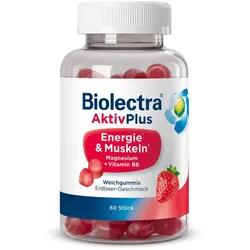 Biolectra AktivPlus Energie & Muskeln Weichgummis mit Magnesium 60 St