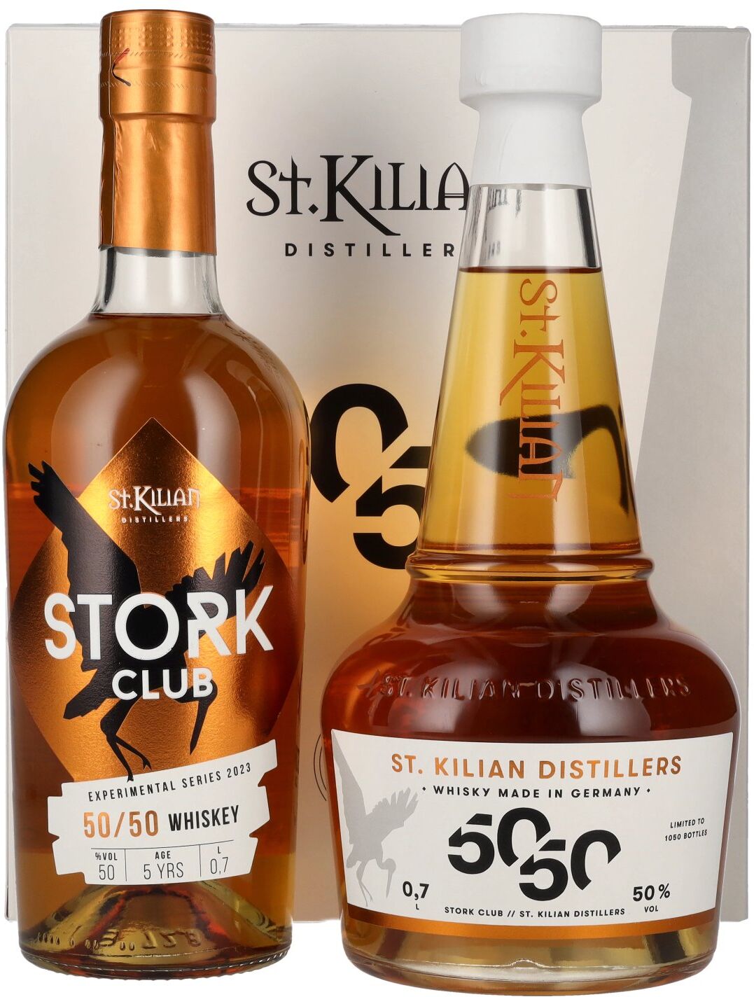 St. Kilian STORK CLUB 50/50 Experimental Series 2023 50% Vol. 2x0,7l in Geschenkbox