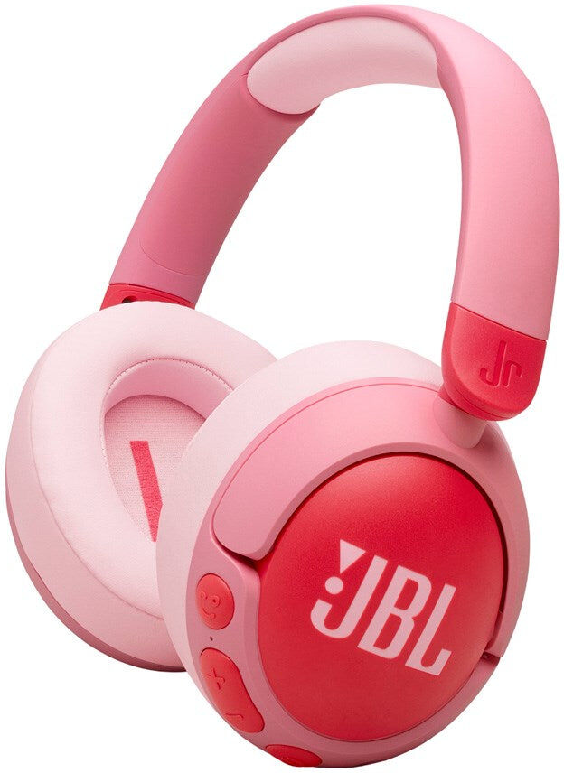 JBL Junior 470NC Over-Ear Børne Headset Maks. 85 dB m. Bluetooth og Aktiv Støjreduktion - Høretelefoner - Lyserød