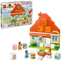 LEGO DUPLO Bluey 10459 Blueys Familienhaus mit Memory-Spiel Bausatz, Mehrfarbig