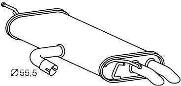 VEGAZ VS-772 Rear silencer