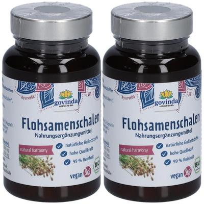 Govinda Flohsamenschalen Kapseln BIO 2x 2x53,6 g