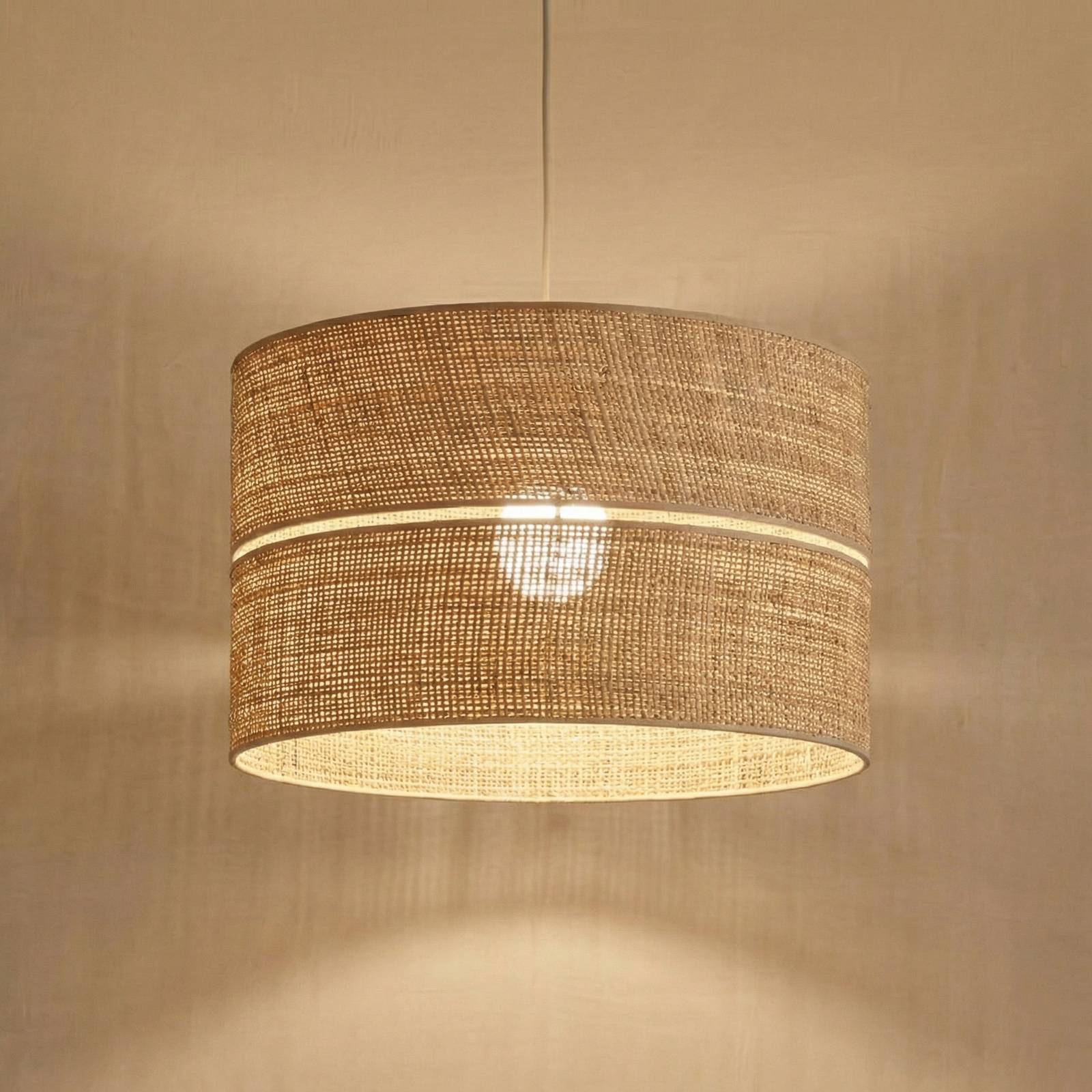 Hängelampe Calma TK Lighting, dimmbar, creme / amber, für Wohn- / Esszimmer, Pendelleuchte