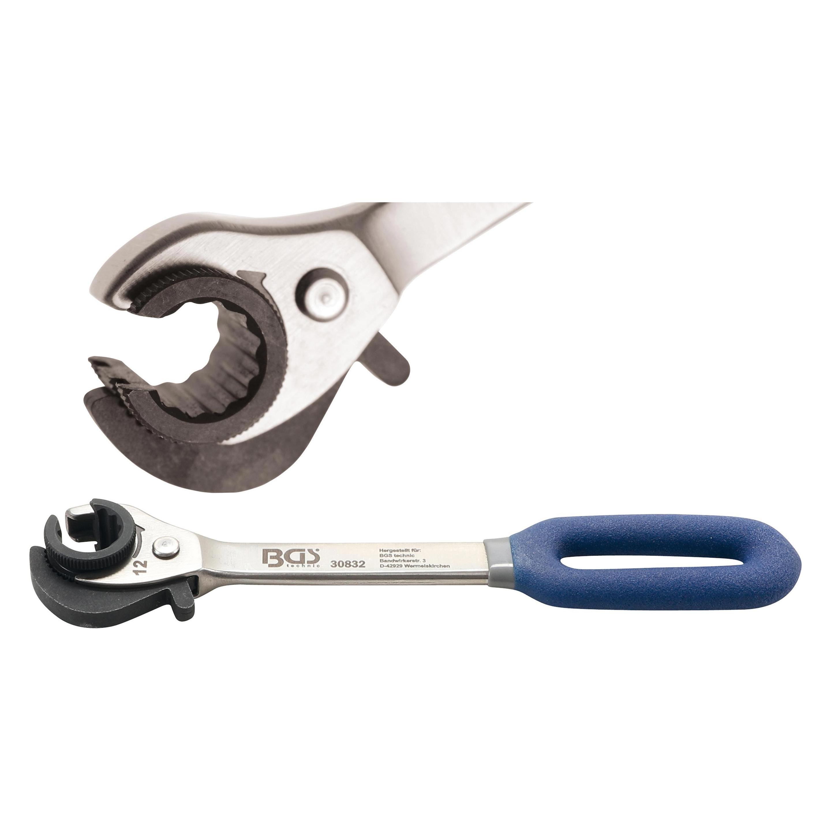 BGS Ratschen-Ringschlüssel, offen SW 12 mm (10 mm) (30832)
