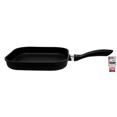 Grillpfanne ELO "Alucast", schwarz, B:28cm L:28cm Ø:28cm, Pfannen, Induktion, 28x28 cm