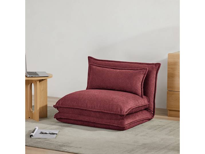 Schlafsessel Rot/Beere Chenille Vilte 78 x 56 x 74cm
