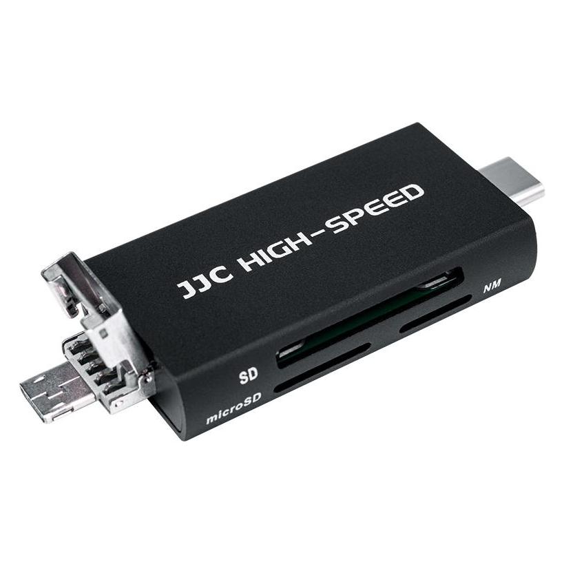 JJC CR UTC5AC Memory Card Reader zwart (USB, USB-C) (35326188)