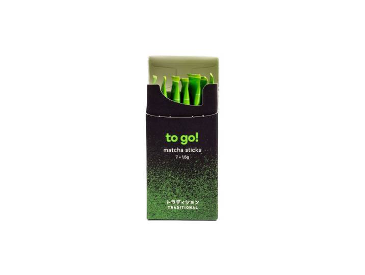 Sticks de matcha biologique Moya Matcha To Go! Traditional, 7 pcs.