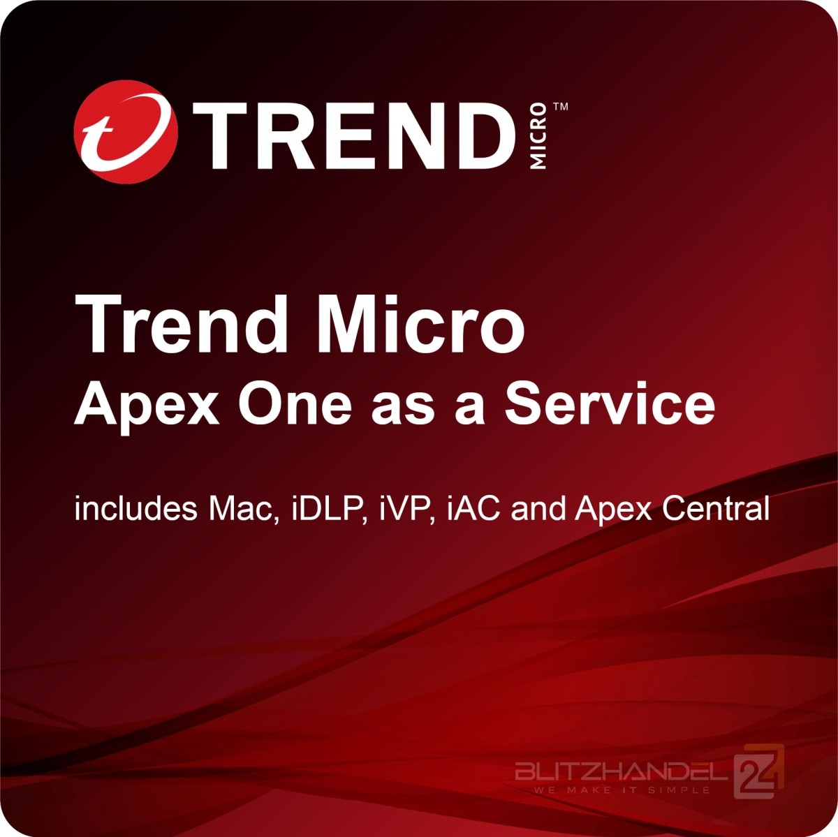 Trend Micro Apex One as a Service includes Mac, iDLP, iVP, iAC and Apex Central Neukauf 1 Jahr 501 - 1000 User Corporate OS01136775