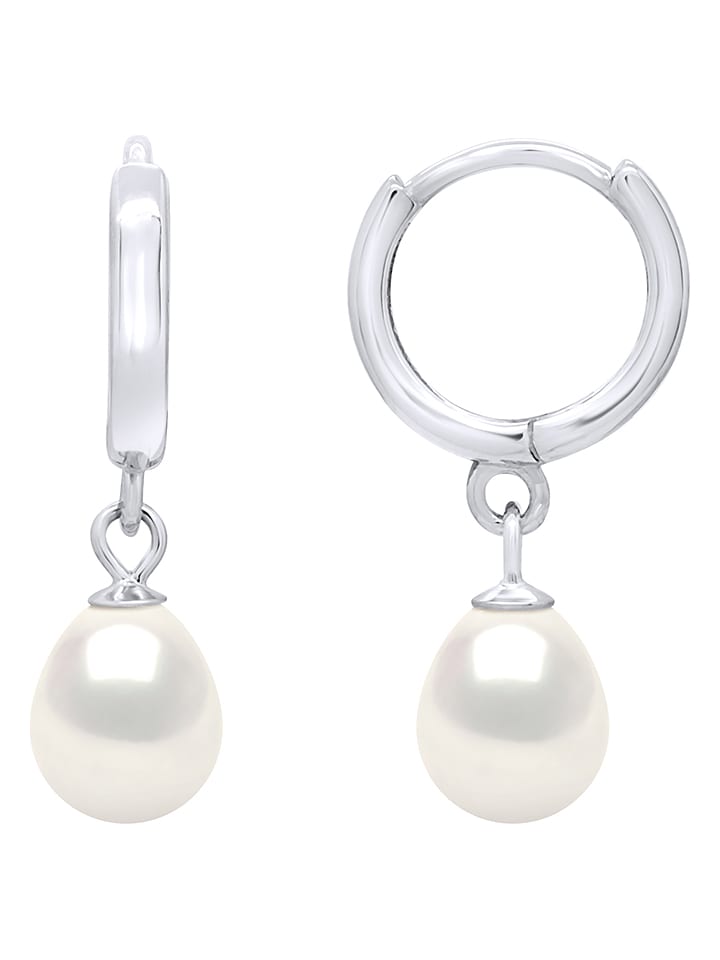 Pearl Addict Silber-Creolen mit Perlen - onesize