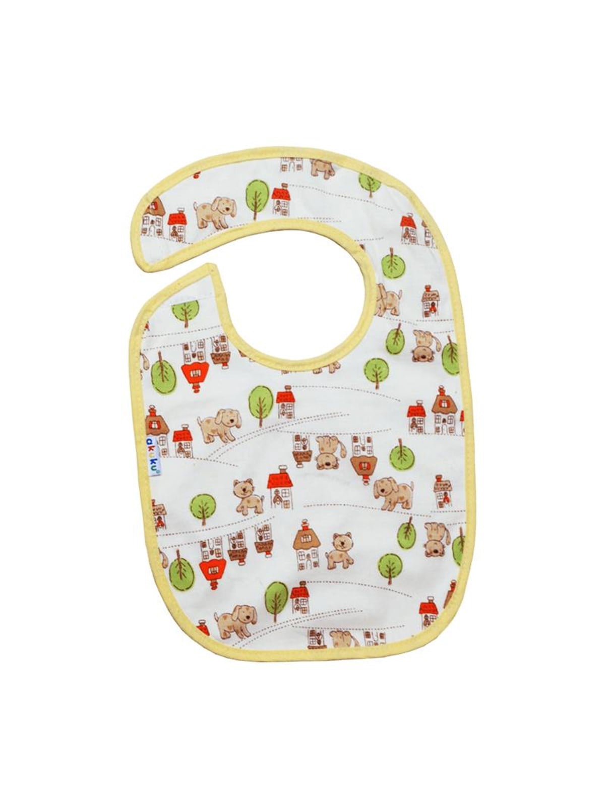 Akuku Baby bib 23 x 20 cm with velcro closure