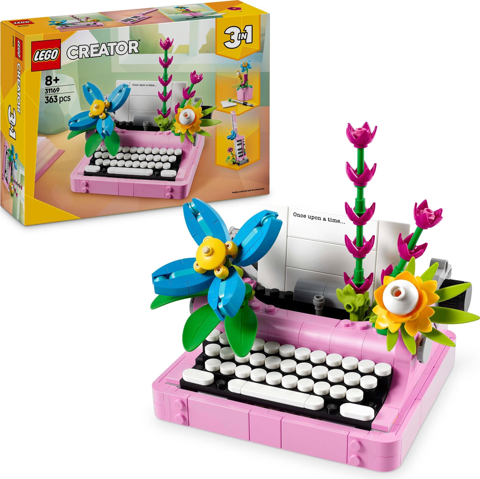 LEGO Creator 3-in-1 Typemachine met bloemen 31169