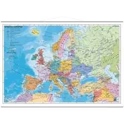 STIEFEL Eurocart Landkarte »Staaten Europas politisch« 95 x 66 cm mit Metallbeleistung