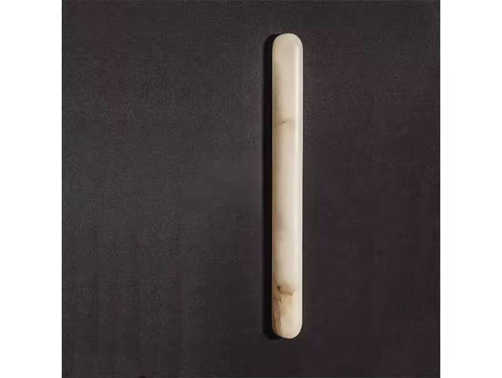 Applique Murale Minimaliste en Marbre Naturel 40/60cm Style Art Déco pour Hall d'Entrée, Salle à Manger, Chambre, Salle de Bain, Applique Murale en Cuivre Nouveau Style