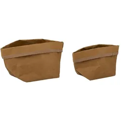 alpina Frischhaltebeutel 2er-Set, Vorratsbehälter, Braun