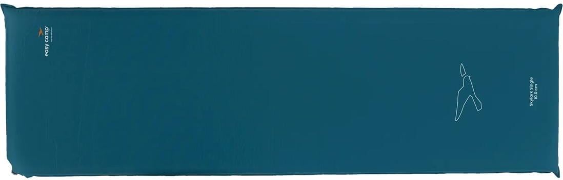 Isomatte EASY CAMP "Skylark Single 10 cm", blau (dunkelblau), Isomatten, B/H/L: 60cm x 10cm x 200cm, Polyester, Isomatte, B:60cm H:10cm L:200cm dunkelblau B/H/L: 60cm x 10cm x 200cm