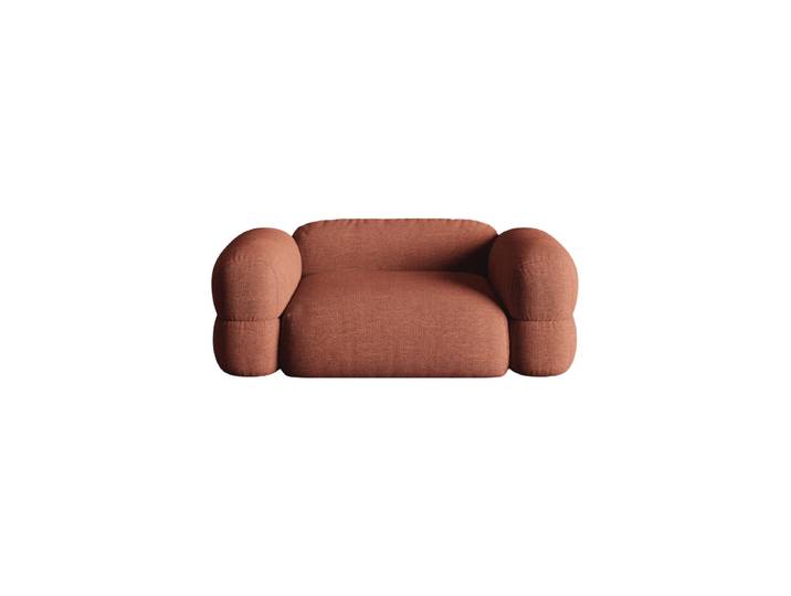 2-Sitzer Design Sofa Lony Strukturstoff Coral chosen by Bloomingloft