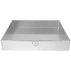 Giemme Spoleto – Quadratisches Backblech aus lebensmittelechtem Aluminium, hoher Rand 6 cm, 37x37 cm