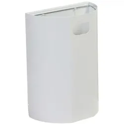 cookmax Wand-Abfalleimer halbrund 20 Liter weiß, 35x49.5x19 cm