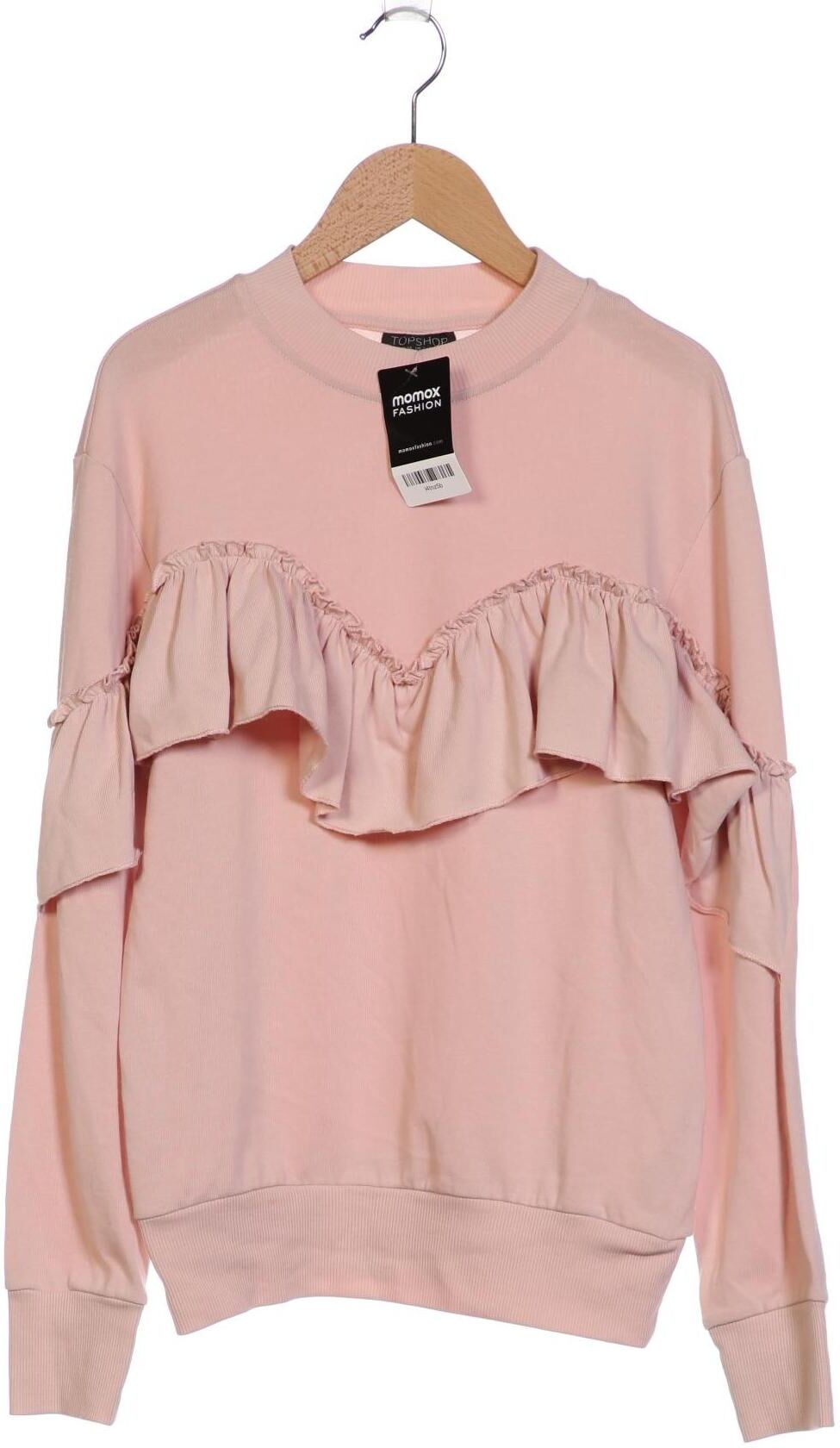 Topshop Damen Sweater, Pink, Gr. EU 34, Baumwolle / Synthetik - Second Hand