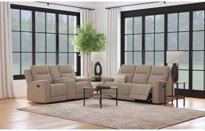 Coaster Brentwood Upholstered Reclining Sofa Set