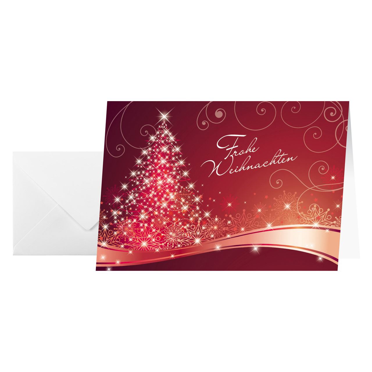 SIGEL 25 Weihnachtskarten Christmas Swing DIN A6