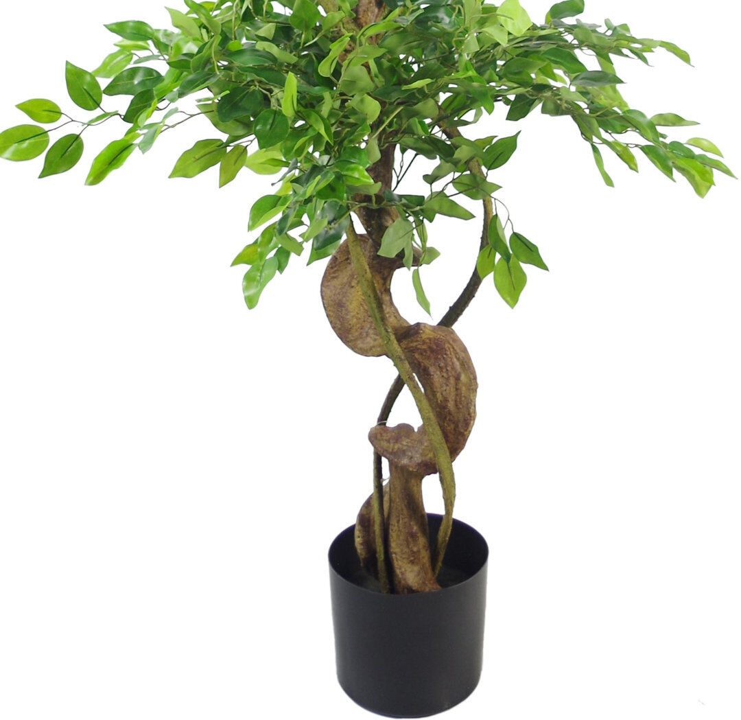 The Seasonal Aisle Faux Ficus Tree Plant Copper 150cm H x 40cm W x 40cm D