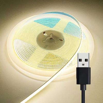 Uplift Picks Ultra Slim 5V COB LED Strip Light 3mm 5mm 8mm Dimmable Tape neutral 8mm 5m