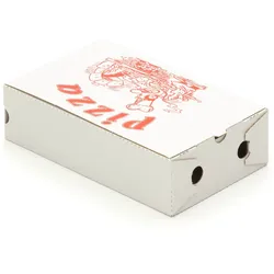 KK Verpackungen 2400 Pizzakartons 270 x 160 x 70 mm Pizzaschachteln Motiv Verpackungen weiß