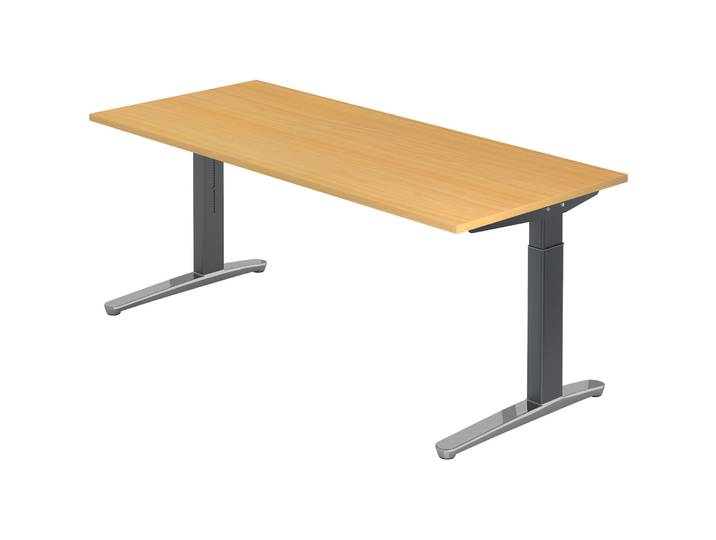 Schreibtisch Office buche Holzwerkstoff B 180 T 80 cm - Schreibtisch