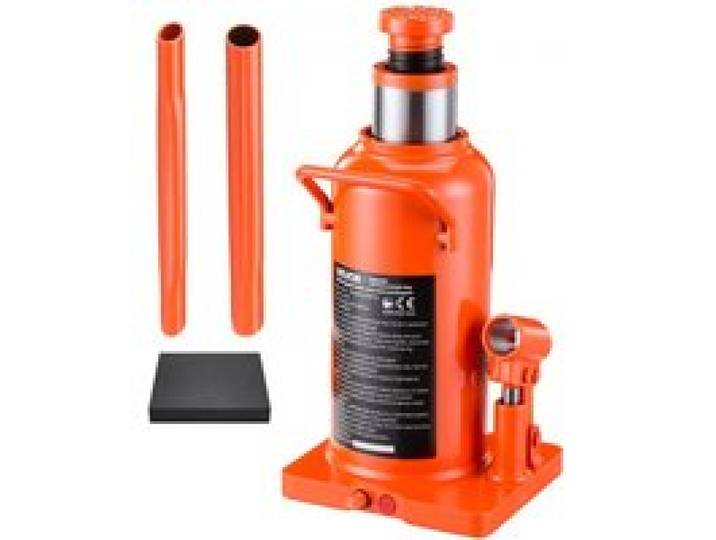 VEVOR Cric Bouteille Hydraulique, 20 tonnes, Plage de Levage 245-465 mm, pour Engins de Chantier, Camions Lourds, Bus, Réparation Auto Atelier, Compact et Multidirectionnel, Cric de Levage Soudé