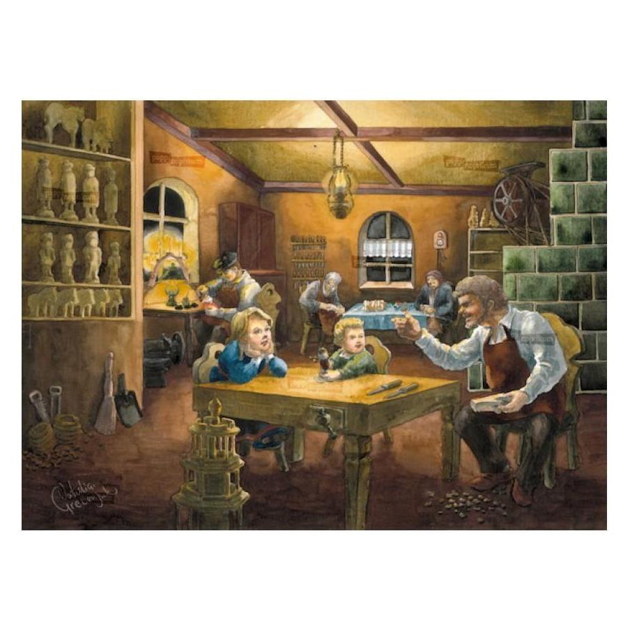 Pappnoptikum 1055 - Erzgebirgische Weihnachtswerkstatt (Klappkarte) (1055)