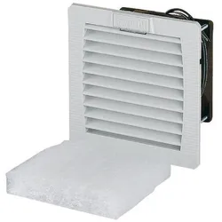 Eaton 167287 Filterlüfter, Luftmenge freiblasend 25/29 m3/h, Ausschnitt 92 x 92 mm, Schutzart IP54 E-FAN1