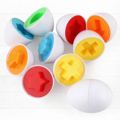 Uplift Picks Montessori Eggs Screw Puzzle 3D Shape Matching Educational Toy For Kids 6 Pcs Egg