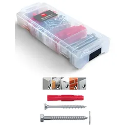 TOX L-BOXX Micro Allround TRI 6/10 Dübel- und Schrauben-Sortiment 130 tlg.