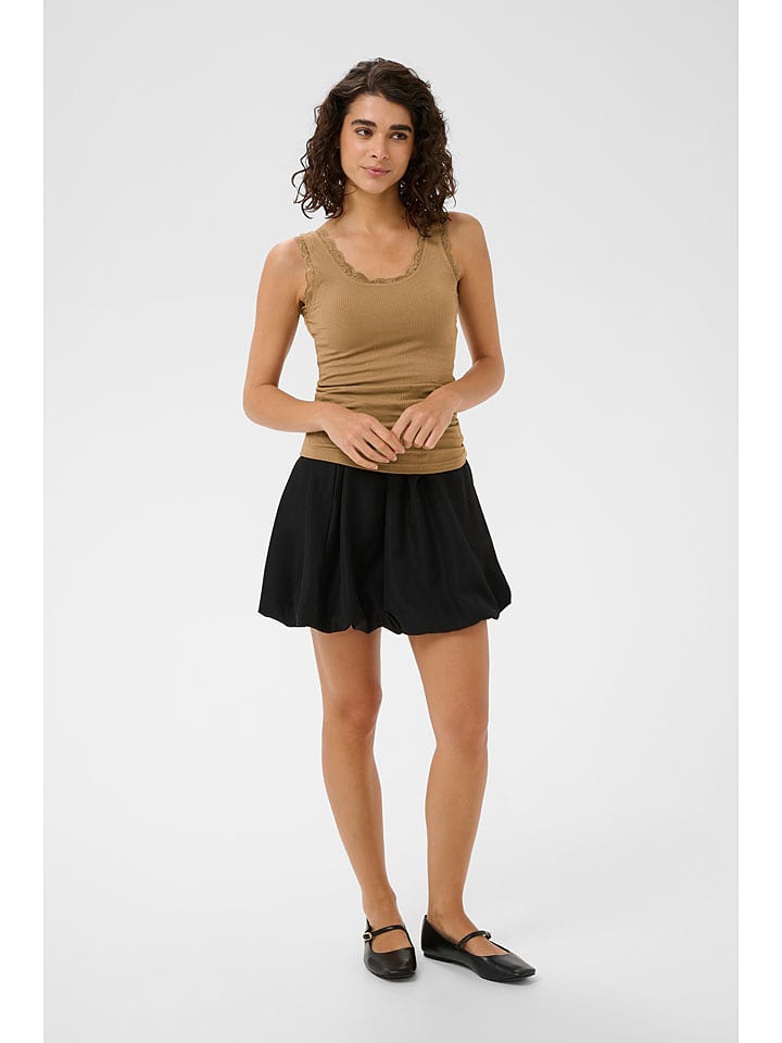 Kaffe Top in Hellbraun - M