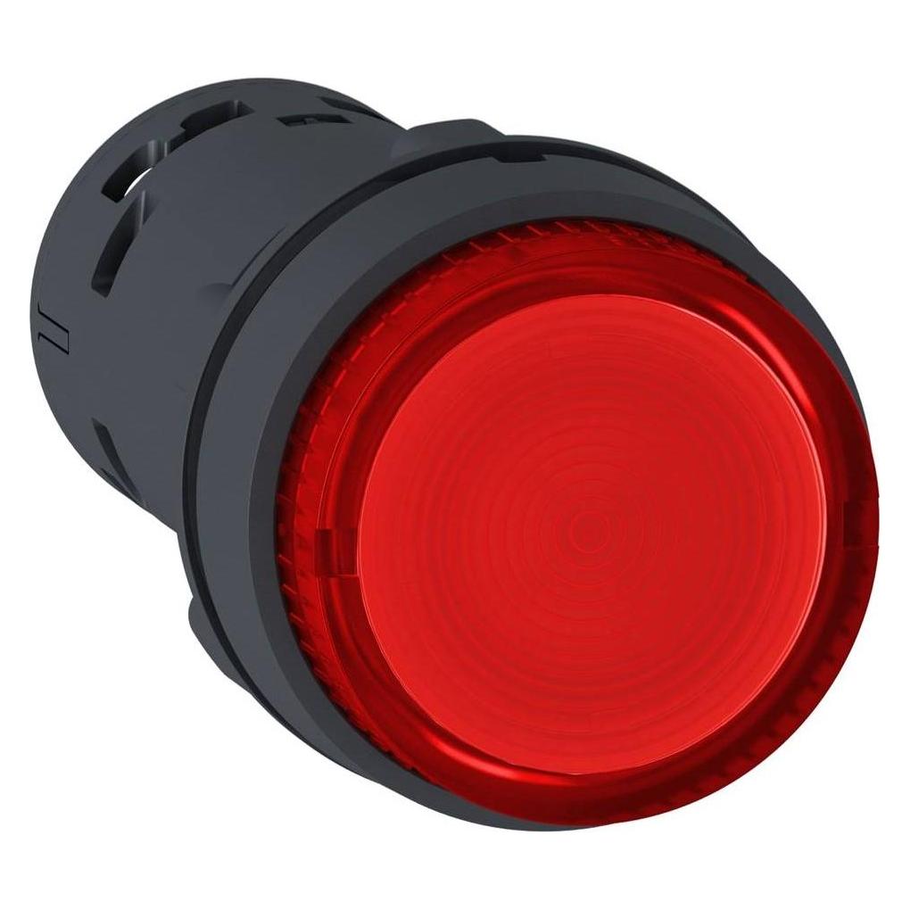 Schneider Šviečiamasis mygtukas, LED, su -1NO, raudonu, 230V XB7NW34M1 (XB7NW34M1)