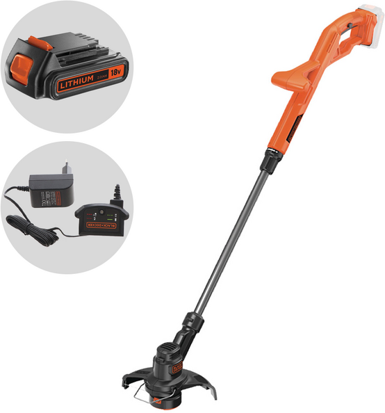 Black & Decker ST182320-QW - Tagliabordi a batteria - 18V 2Ah